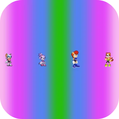 First iOS 15 and iPad OS 15 icon featuring Rouge, Blaze, Sally and Marine by shwapneel1999