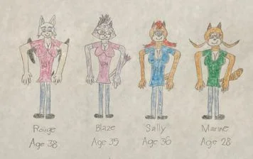 Rougaze (Rouge and Blaze) and Salrine (Sally and Marine) by Marc Brown part three by shwapneel1999