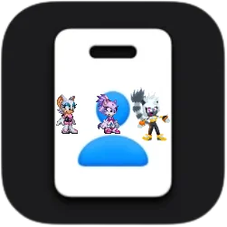 Rouge, Blaze and Tangle on the Apple Business Essentials icon by Marc Brown by shwapneel1999