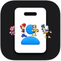 Amy, Sally, Marine and Tangle on the Apple Business Essentials icon by Marc Brown by shwapneel1999