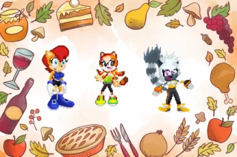 Sally, Marine and Tangle and Thanksgiving 2021 part two by Marc Brown by shwapneel1999