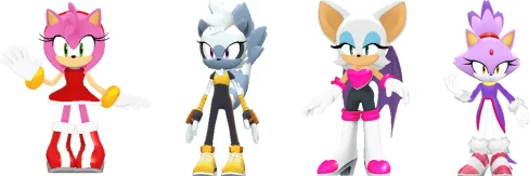 amy_tangle_rouge_and_blaze_as_3d_sprites by shwapneel1999