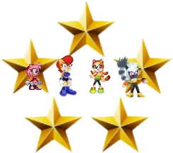 Amy, Sally, Marine and Tangle and five stars part two by Marc Brown