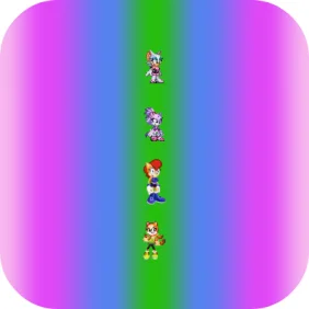 Second iOS 15 and iPad OS 15 icon featuring Rouge, Blaze, Sally and Marine