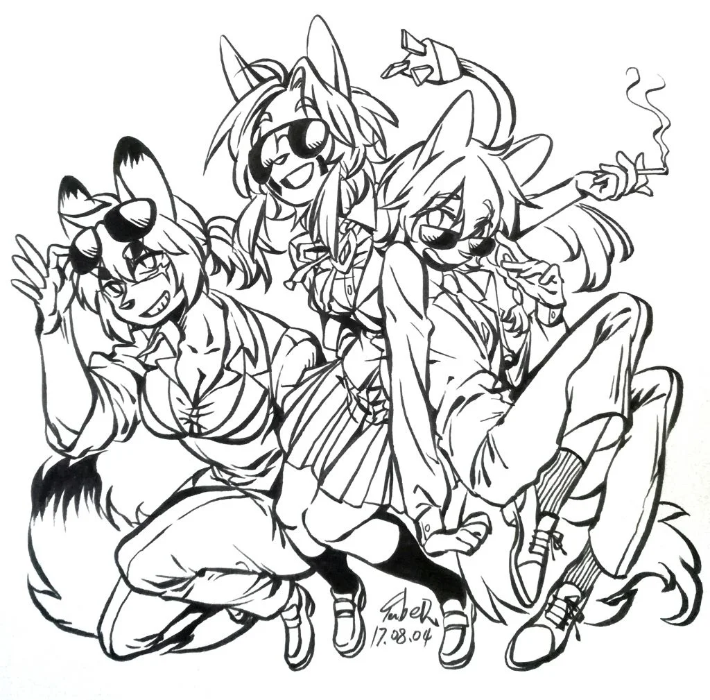 向女士+本人+米诺 by 亚伯Yaber