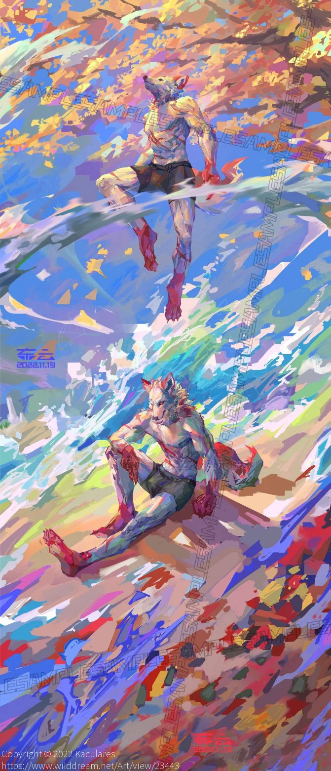 赠图-白色大狗子 by 东云