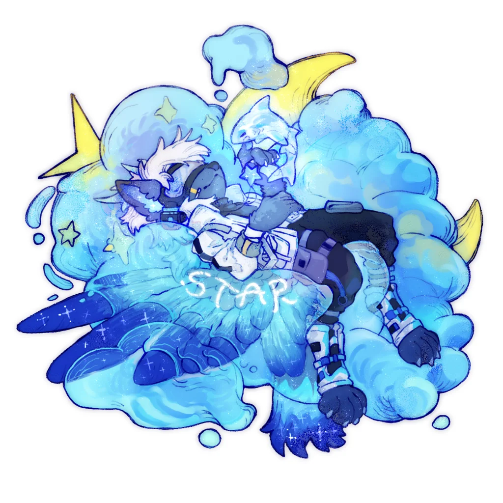 一只殇宝 by 星木, furry, 兽绘, 插画, 有偿委托