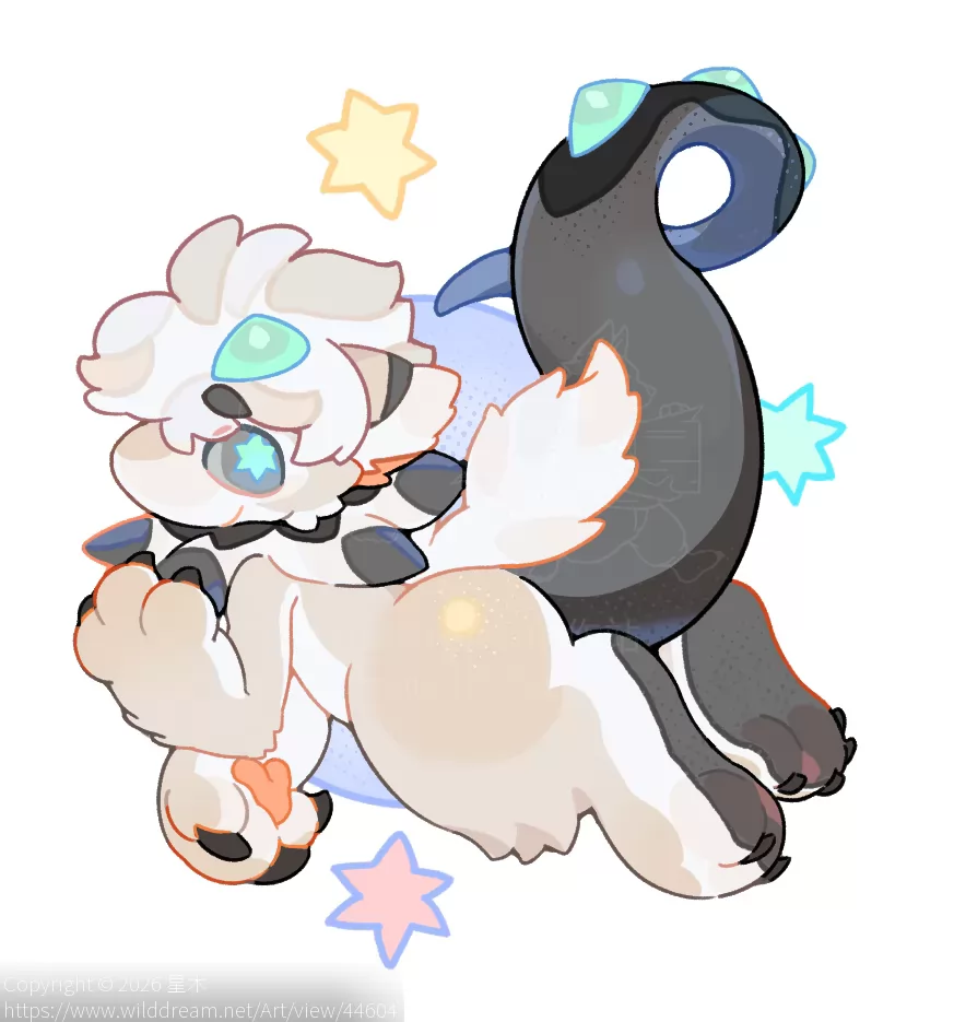 云釉 by 星木, furry, furry oc, 全身, 兽绘, 立绘
