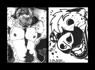 Commission for Blue the Hyena at #anthrocon2025 by zuotiger