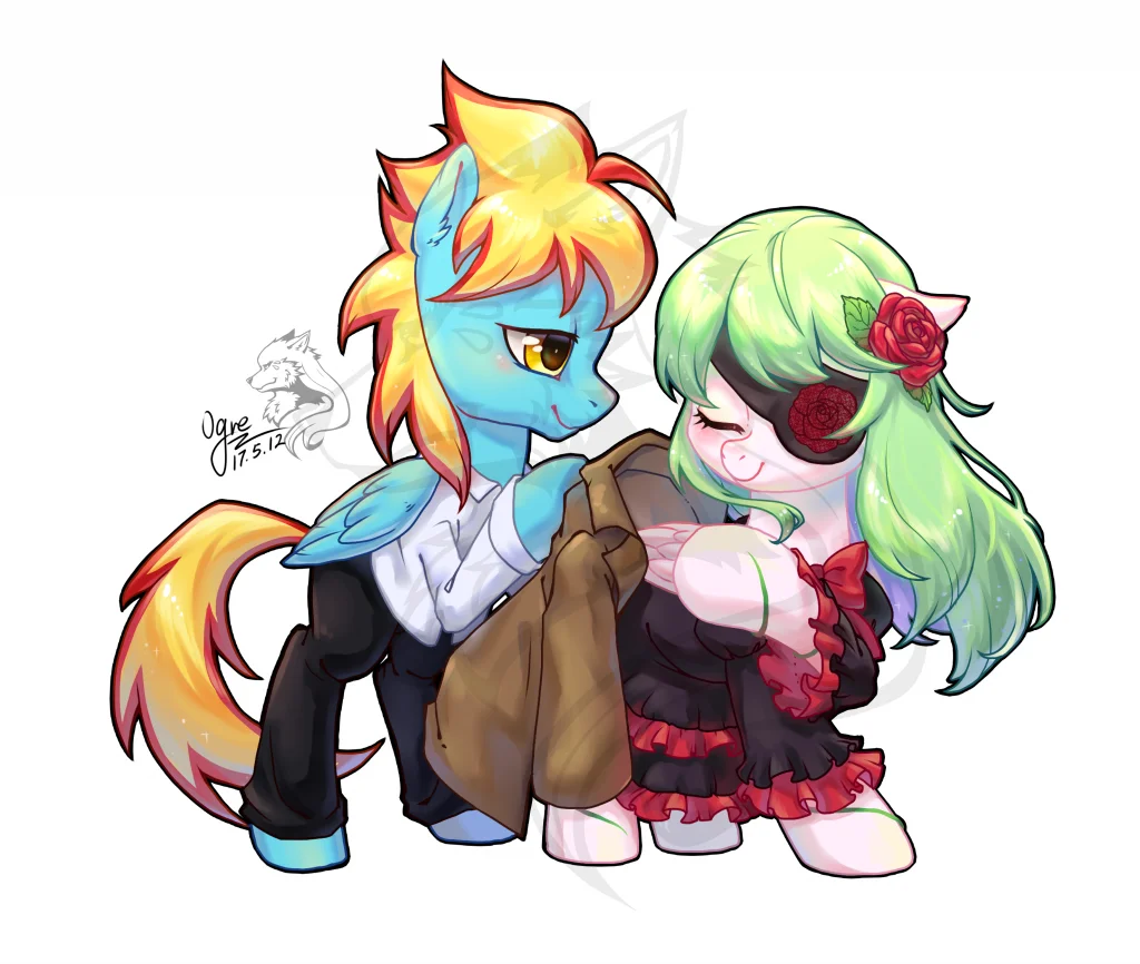 小马平涂立绘双马委托 by 讴歌-ogre