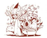 【黑白Q版委托】万圣节 by 讴歌-ogre