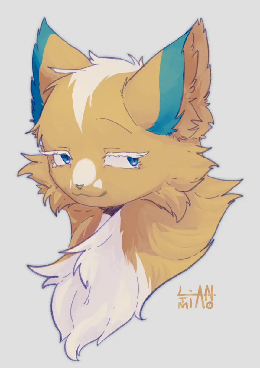 猫猫！ by 蓝天喵, 摸鱼