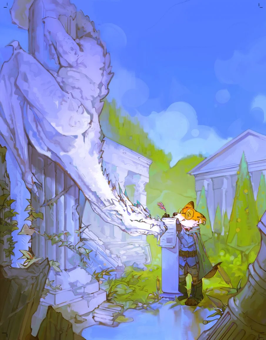 Hi Sir by 四野遥, 兽人, furry, 插画, OC, 狐狸