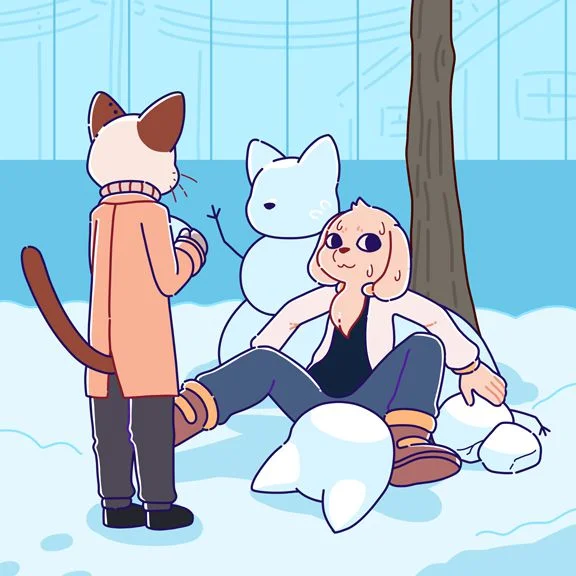 雪 by 喵田穆, furry, 兽人 furry