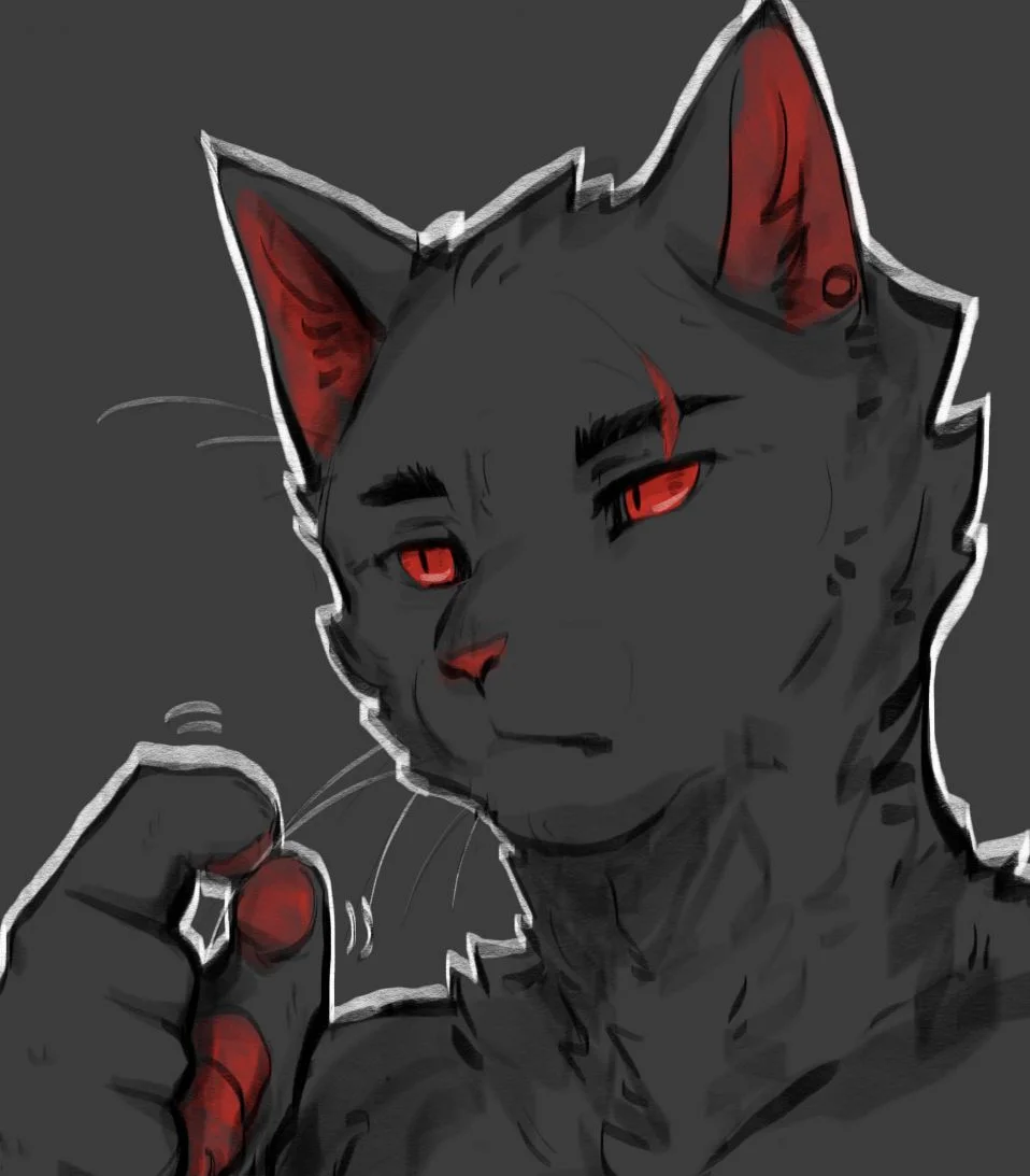 撮胡子 by -KawaL-, 猫