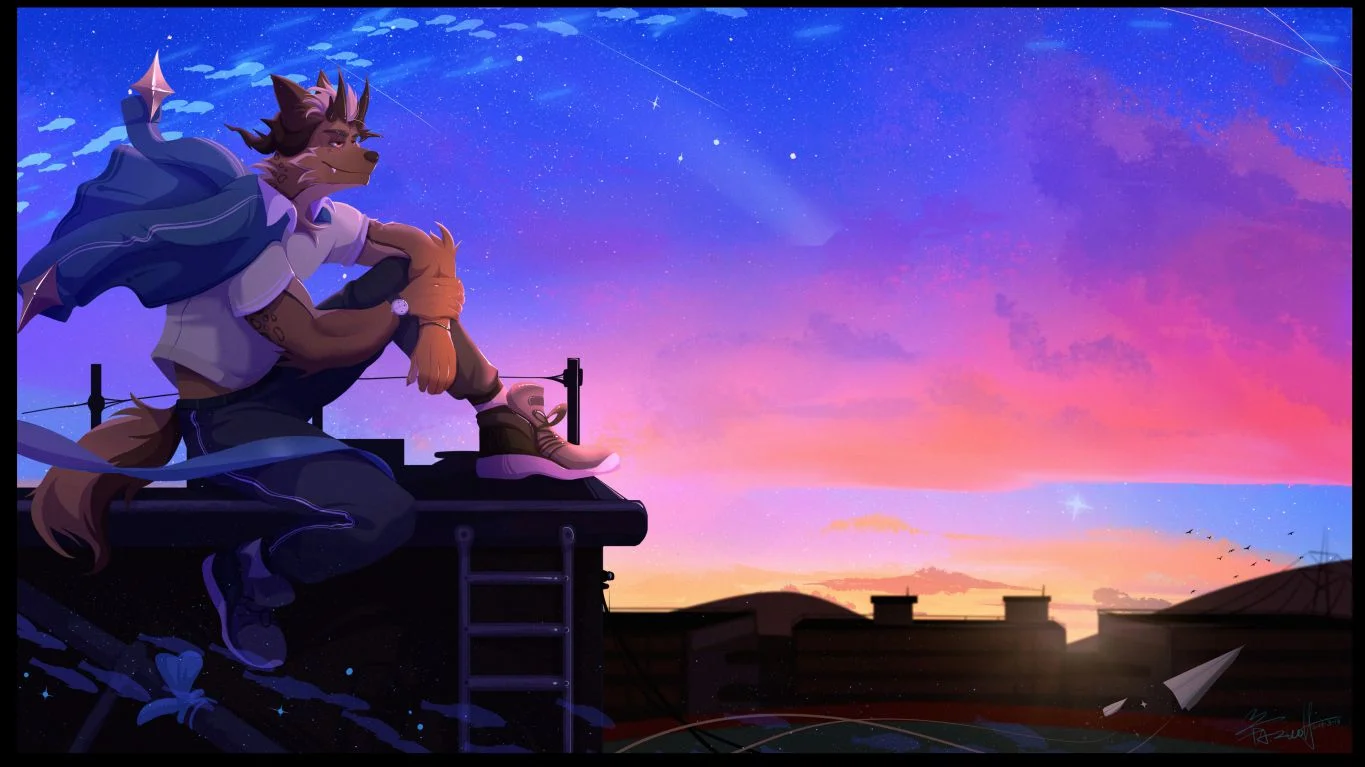 校园夕阳 by 清仓菲斯