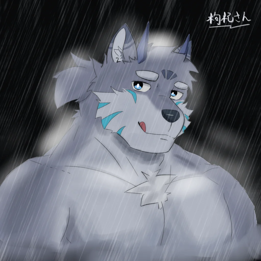 枸杞 by 九胖, furry, 狼
