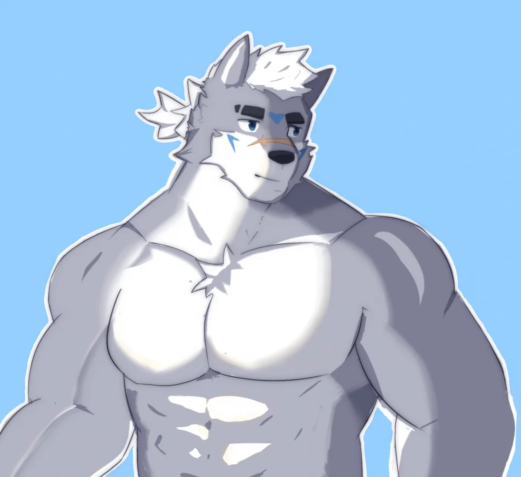 禾川澄 by 九胖, furry, 狼