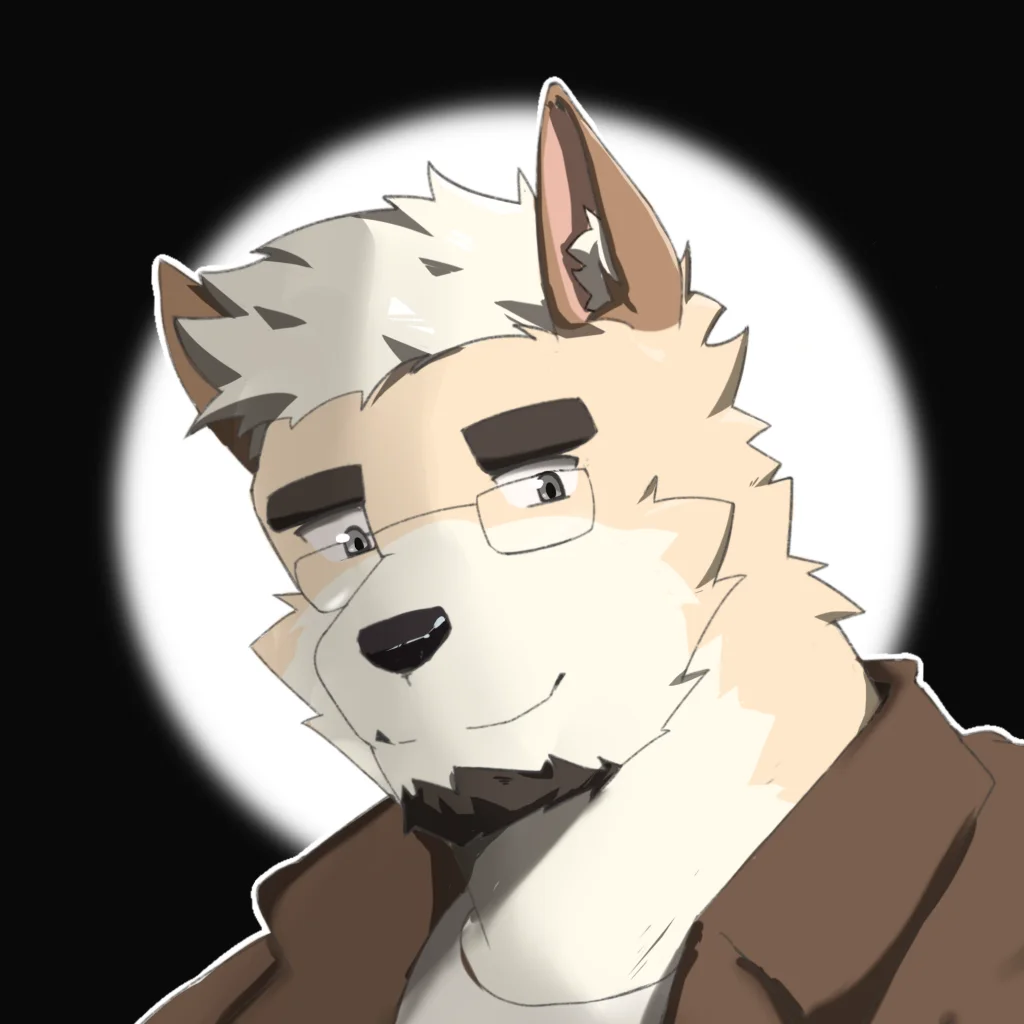 狼爹 by 九胖, 狼, furry