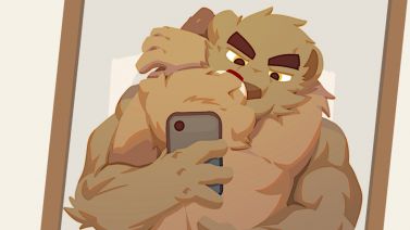 【绘画过程｜Furry向】霸总自拍 by TommyWest